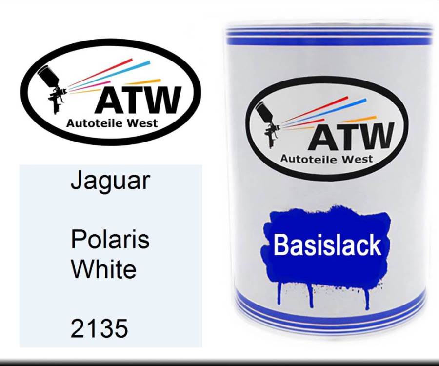 Jaguar, Polaris White, 2135: 500ml Lackdose, von ATW Autoteile West.